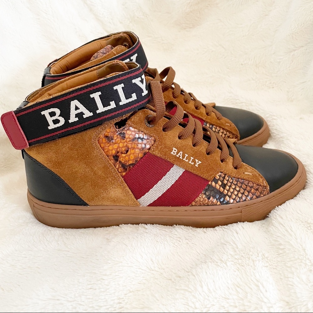 Bally Heros Men’s High Top Leather Sneakers Size 7